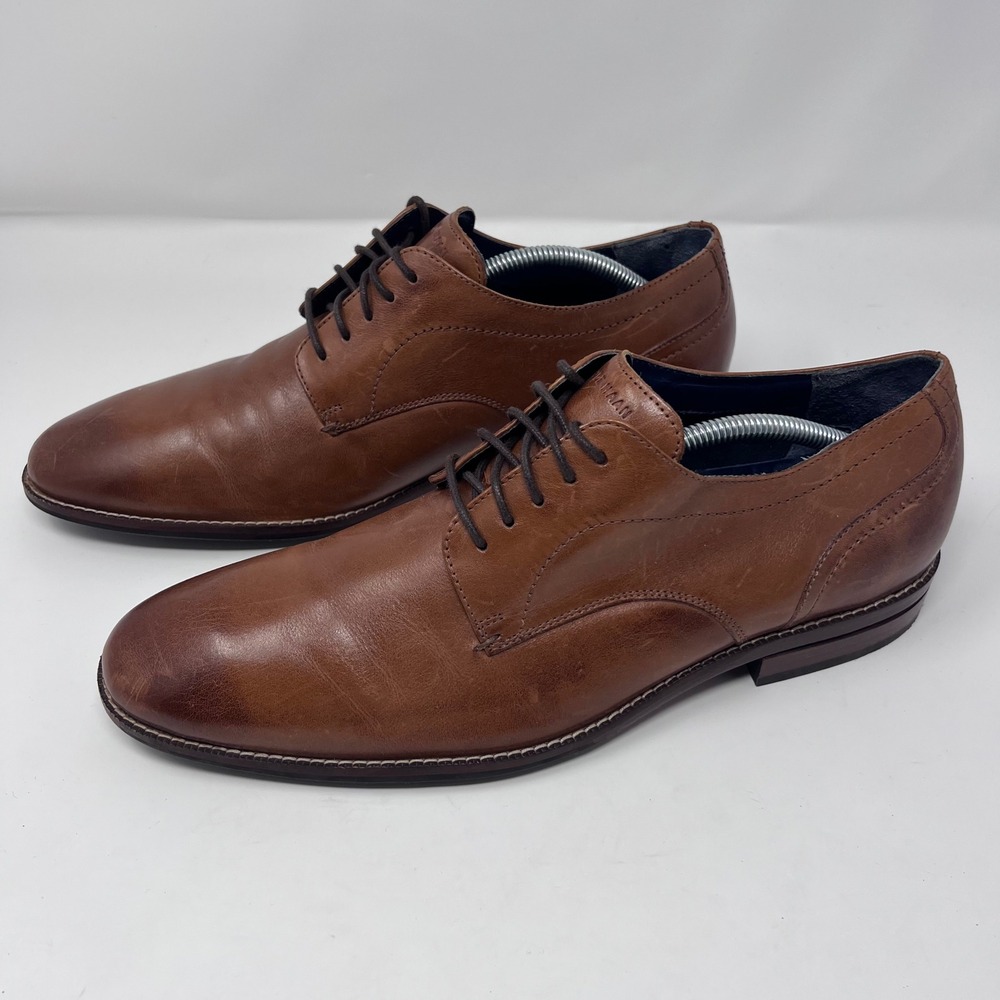 Cole Haan Grand 360 Johnson Plain Oxford Leather Mens 11M Tan Lace Up C31564 EUC - Picture 3 of 7
